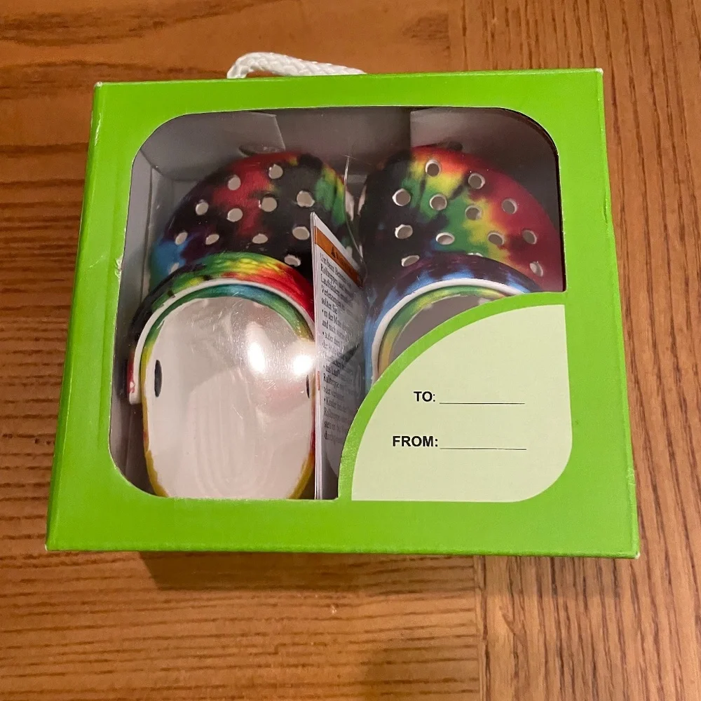 NWT C2C3 Crocs INFANT Littles Tie Dye Graphic Clog Multicolor